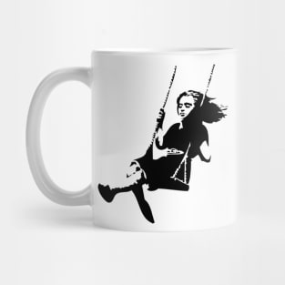 A girl on a swing Mug